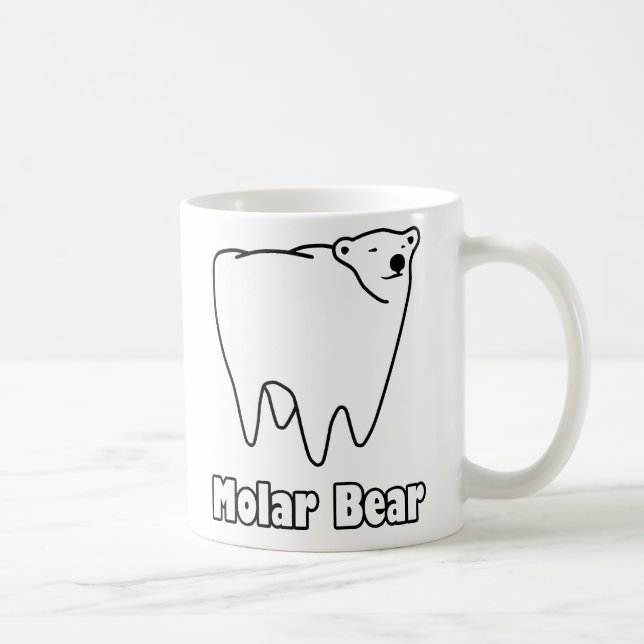 Molar Bear Polar Tooth Bear Kaffeetasse (Rechts)