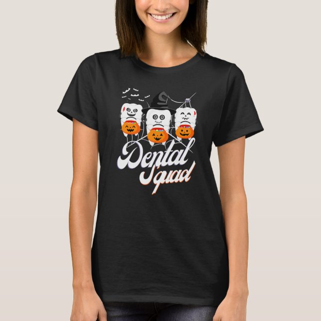 Molar Spooky Dentist Halloween Abschluss Dental S T-Shirt (Vorderseite)