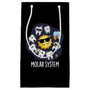 Molar System Lustiger Dental-Astronomie-Witz Dunkl Kleine Geschenktüte