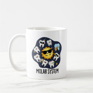 Molar System Lustiger Zahnärztlicher Astronomie-Wo Kaffeetasse