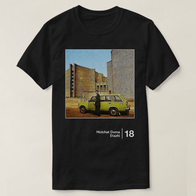 Molchat Doma Minimalistische Grafikarbeit T-Shirt (Design vorne)
