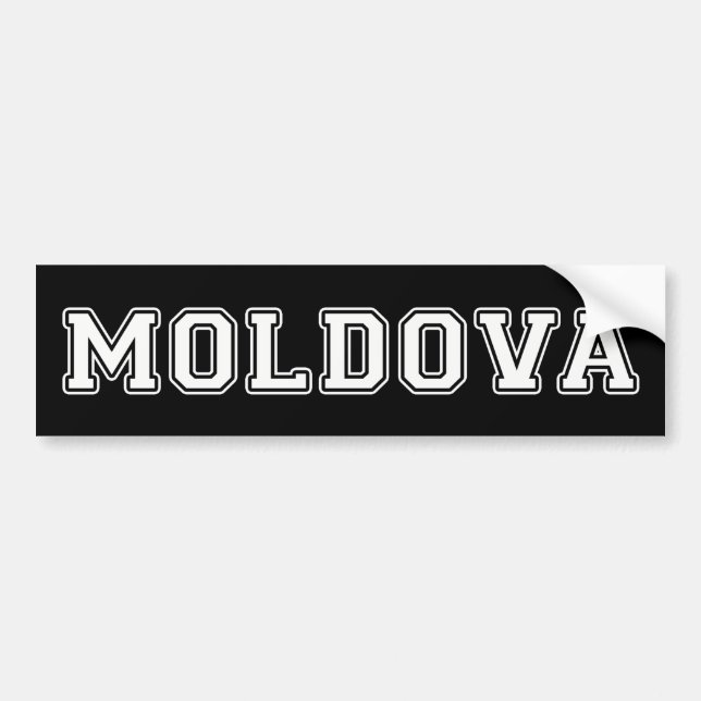 Moldau Autoaufkleber (Vorne)