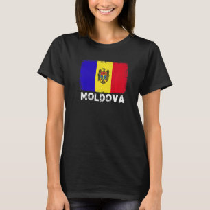 Moldau Flag Unterstützung moldawischen Menschen Fr T-Shirt