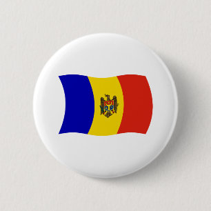 Moldau-Flagge-Button Button