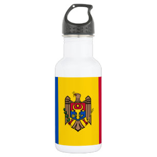 Moldau-Flagge Edelstahlflasche