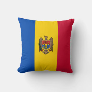 Moldau-Flagge Kissen
