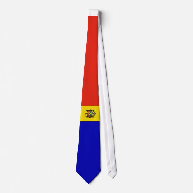 Moldau-Flagge Krawatte (Vorderseite)