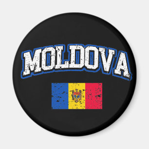 Moldau-Flagge Magnet