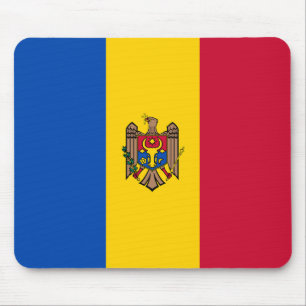 Moldau Flagge Mousepad