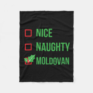 Moldau Funny Moldau Pajama Weihnachten Fleecedecke