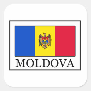 Moldau Quadratischer Aufkleber