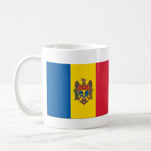 Moldauflagge und Anthem Name Porcelain-Tasse Kaffeetasse