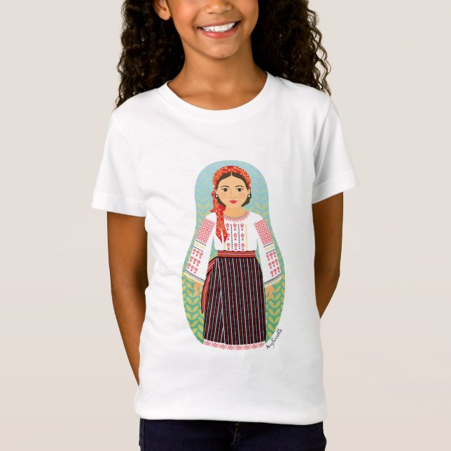 Moldauischer Matryoshka-Girls-T - Shirt (Vorderseite)