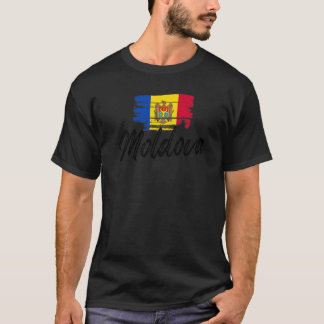 Moldaus Flagge Moldau - Moldau - Herz T-Shirt
