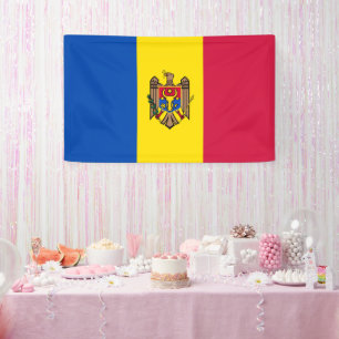Moldawien-Flagge Banner