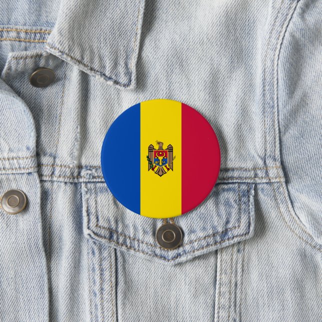 Moldawien-Flagge Button (Beispiel)
