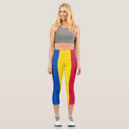 Moldawien-Flagge Capri Leggings