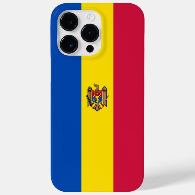 Moldawien-Flagge Case-Mate iPhone 14 Pro Max Hülle (Rückseite)