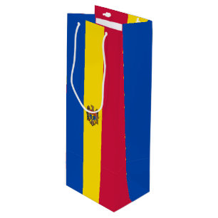 Moldawien-Flagge Geschenktüte Für Weinflaschen