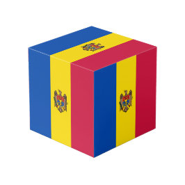 Moldawien-Flagge Würfel