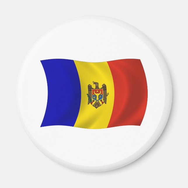 Moldawien-Flaggenmagnet Magnet (Vorne)