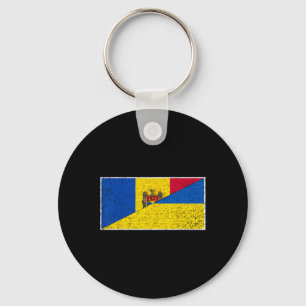 Moldawien Ukraine-Flagge Moldawische Ukrainische S Schlüsselanhänger