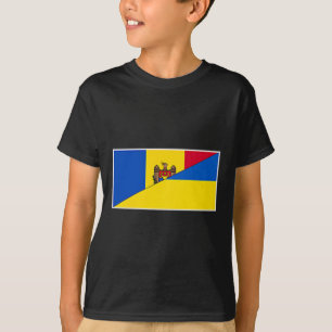 Moldawien Ukraine-Flagge Moldawischer Ukrainischer T-Shirt