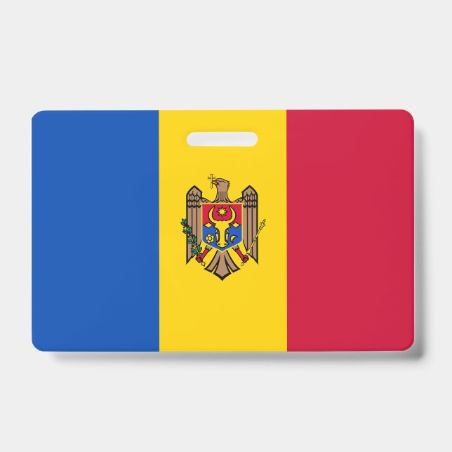 Moldawienflagge Ausweis (Vorderseite)