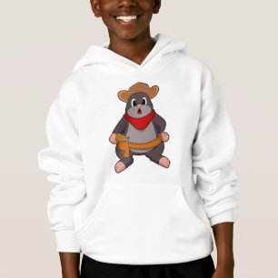 Mole als Cowboy Hoodie