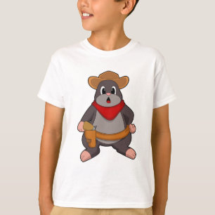 Mole als Cowboy T-Shirt