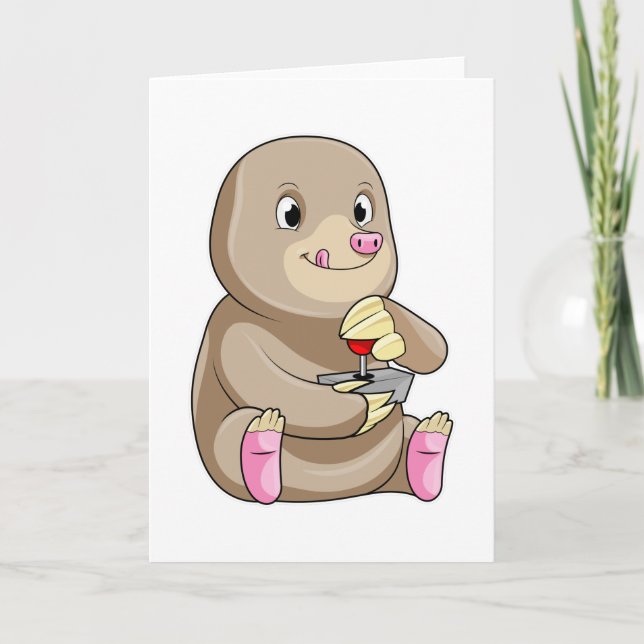 Mole as Gamer mit Joystick Karte (Vorderseite)