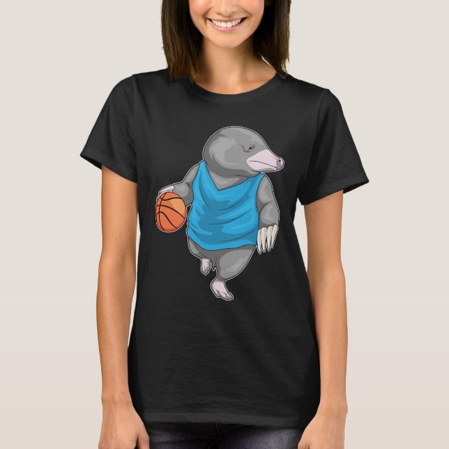 Mole Basketball-Spieler Basketball T-Shirt (Vorderseite)