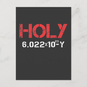 Mole Carbon Chemistry Holy Moley Avogadro Science Postkarte