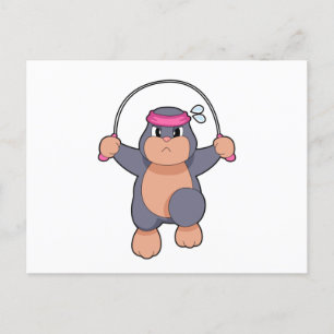 Mole Fitness Seil Postkarte