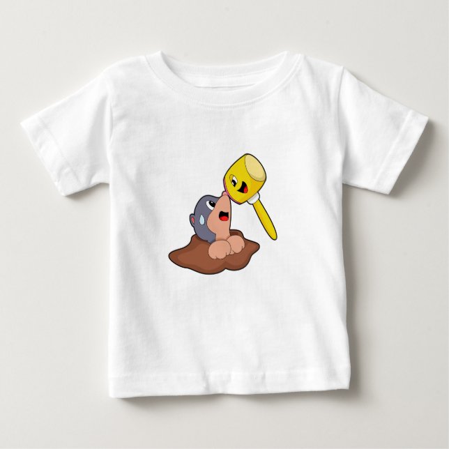 Mole Hammer Baby T-shirt (Vorderseite)