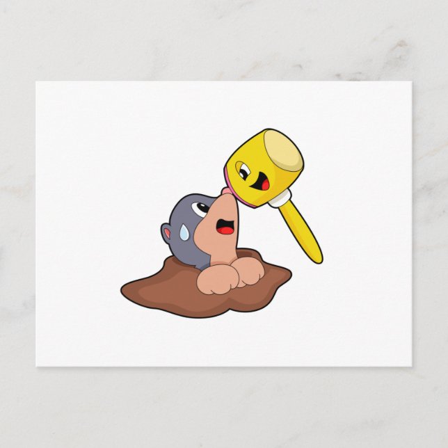 Mole Hammer Postkarte (Vorderseite)