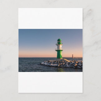 Mole on the Baltic Sea coast in Germany Postkarte