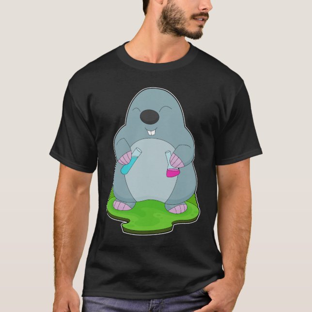 Mole Scientist Teströhre T-Shirt (Vorderseite)