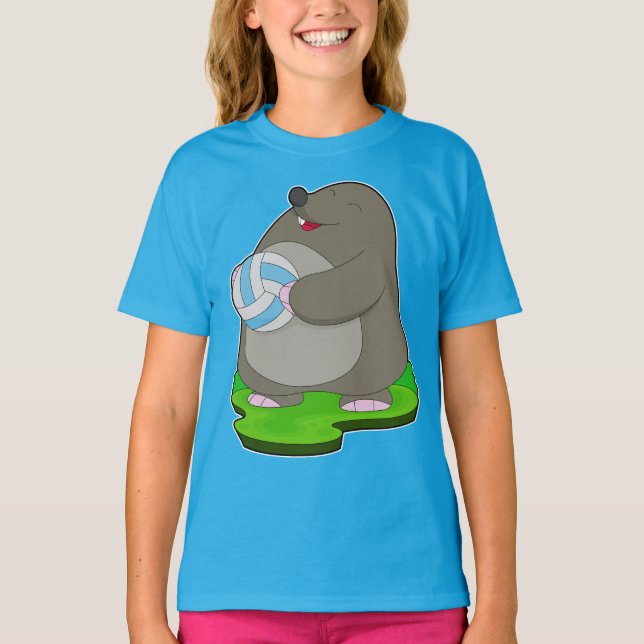 Mole Volleyball Spieler Volleyball T-Shirt (Vorderseite)