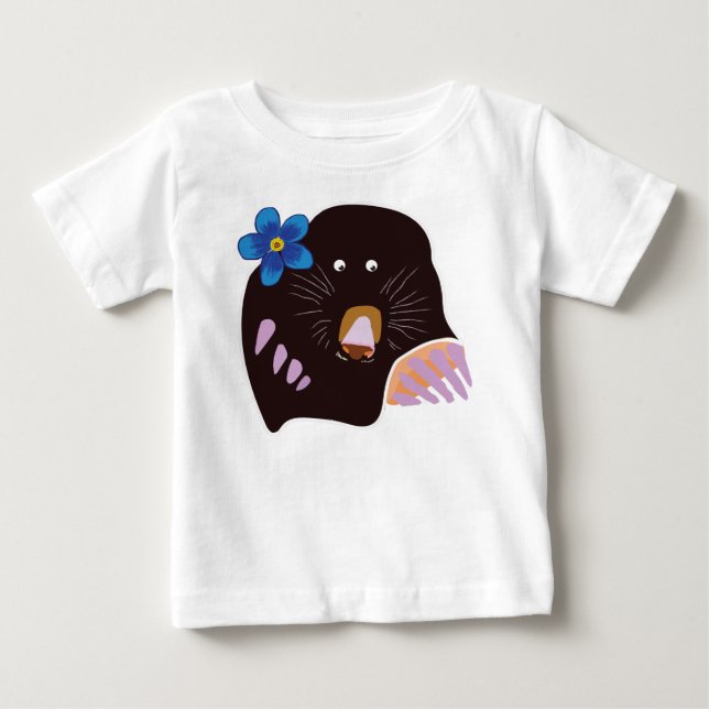 Mole Zeichne Baby Bodysuit Baby T-shirt (Vorderseite)