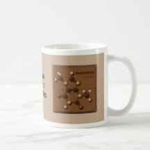 Molécules de café et de chocolat 11 oz Mug