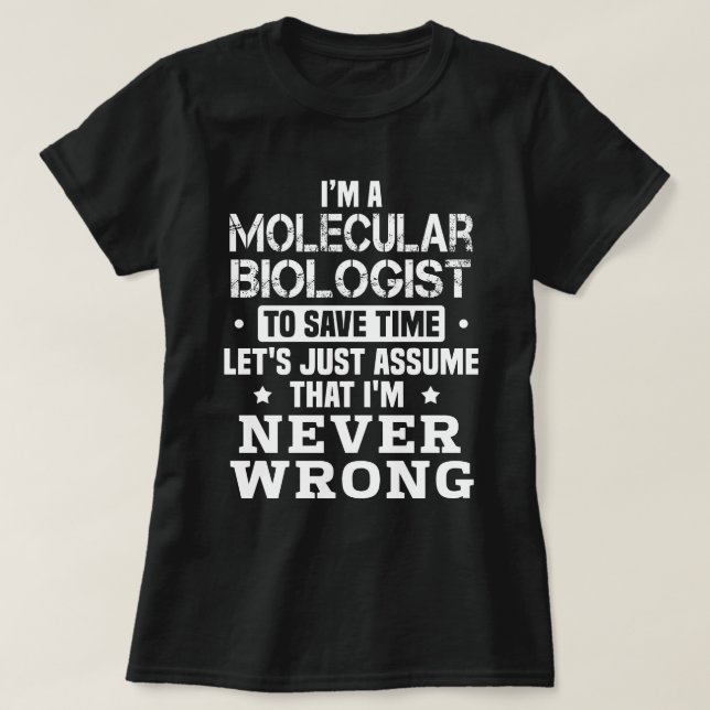 Molekularbiologe T-Shirt (Design vorne)