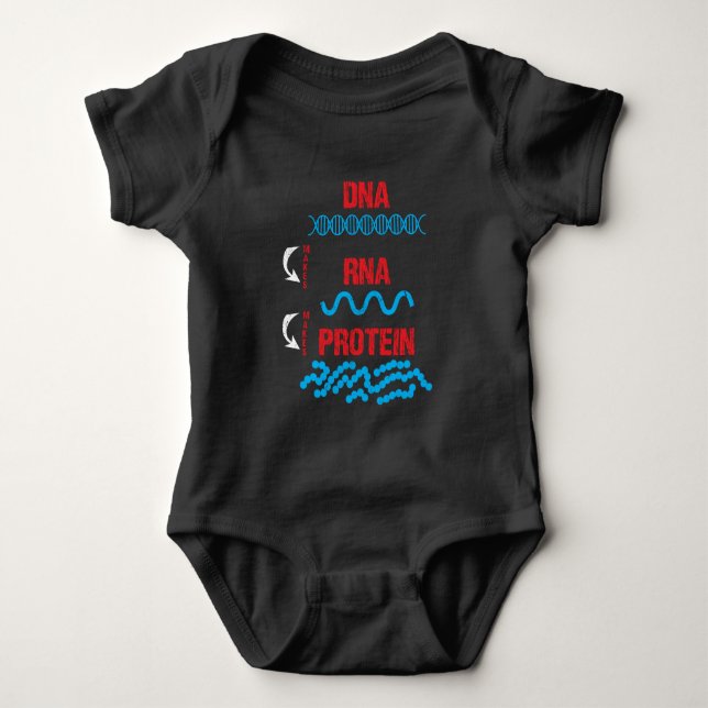 Molekularbiologie DNS RNS Protein-Zellbiologie Baby Strampler (Vorderseite)