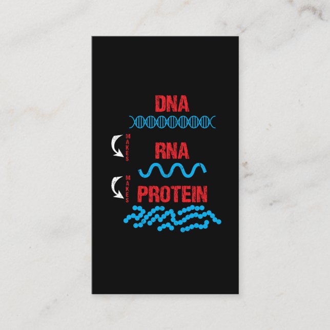 Molekularbiologie DNS RNS Protein-Zellbiologie Visitenkarte (Vorderseite)