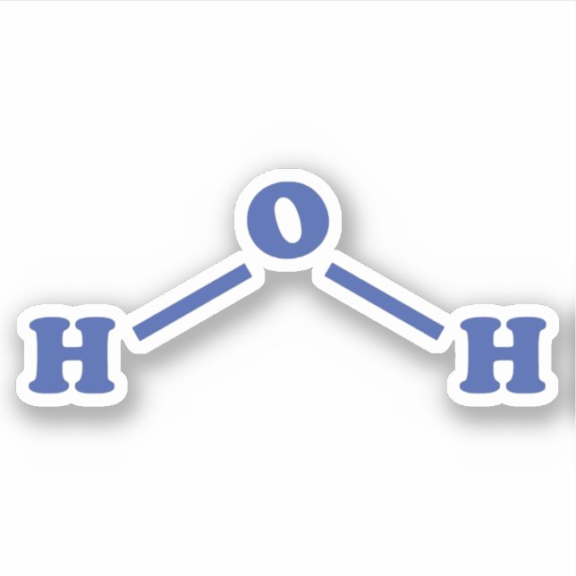 Molekulare chemische Formel Aufkleber (Vorderseite)