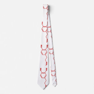 Molekulare chemische Formel für Dopamin Krawatte
