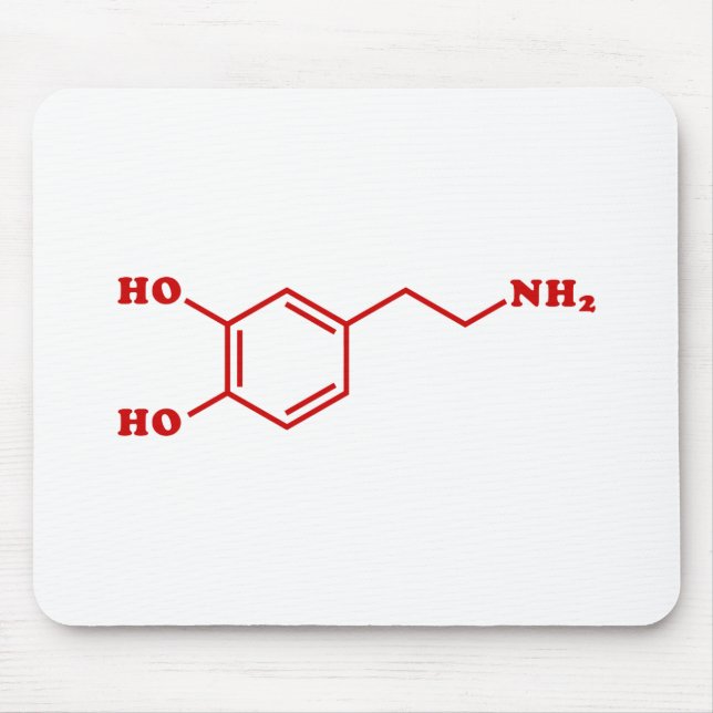 Molekulare chemische Formel für Dopamin Mousepad (Vorne)