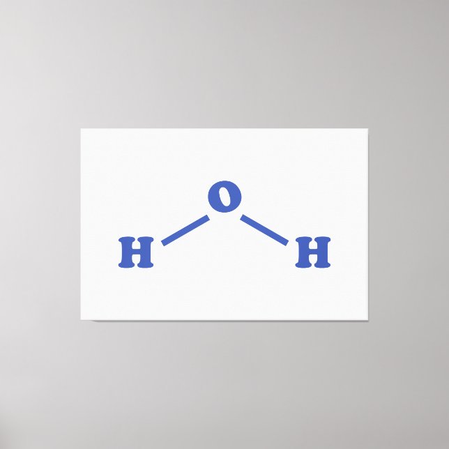 Molekulare chemische Formel Leinwanddruck (Vorderseite)