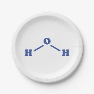 Molekulare chemische Formel Pappteller
