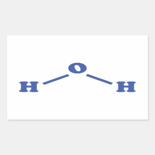 Molekulare chemische Formel Rechteckiger Aufkleber